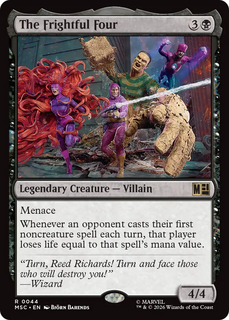 The Frightful Four (Surge Foil) [Marvel Super Heroes Commander] | Boutique FDB TCG