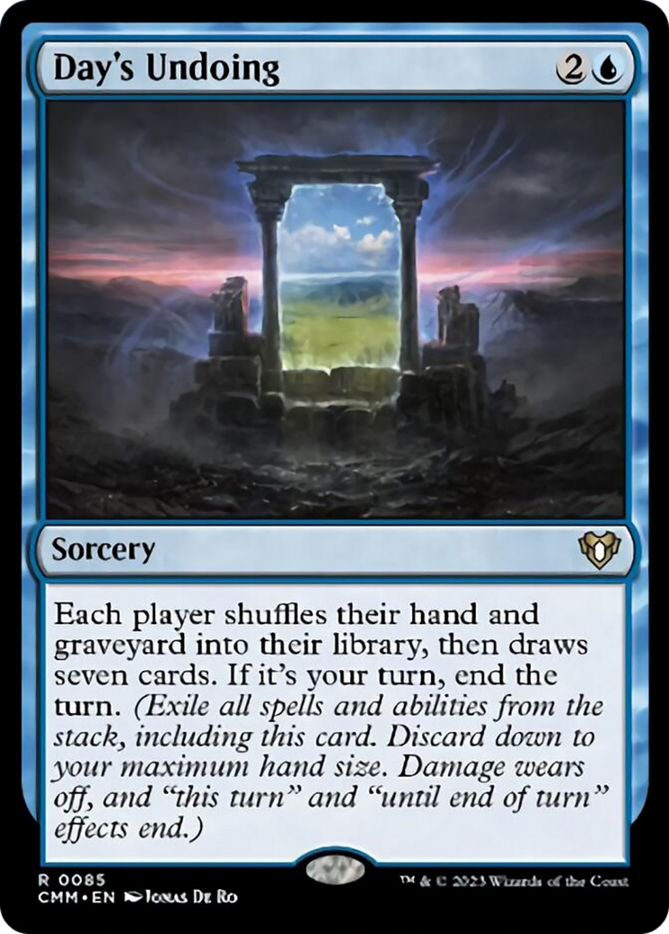 Day's Undoing [Commander Masters] | Boutique FDB TCG