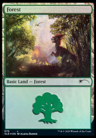 Forest (Dinosaurs) (575) [Secret Lair Drop Promos] | Boutique FDB TCG