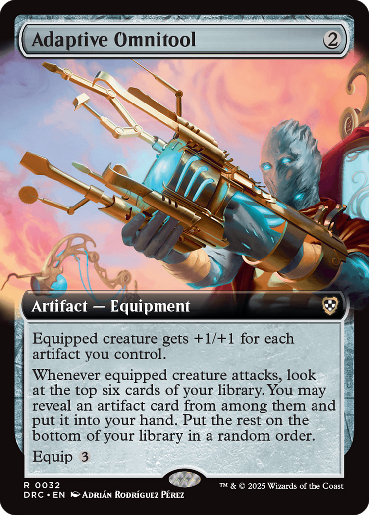 Adaptive Omnitool (Extended Art) [Aetherdrift Commander] | Boutique FDB TCG