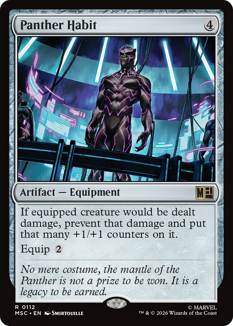 Panther Habit (Surge Foil) [Marvel Super Heroes Commander] | Boutique FDB TCG