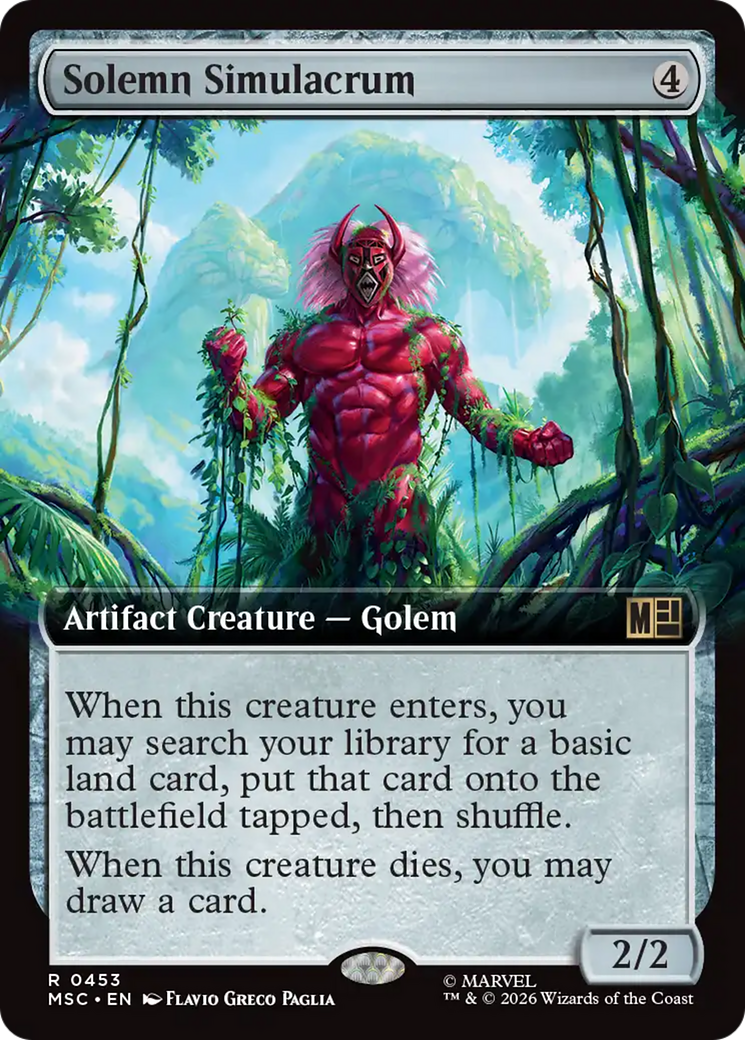 Solemn Simulacrum (Extended Art) [Marvel Super Heroes Commander] | Boutique FDB TCG
