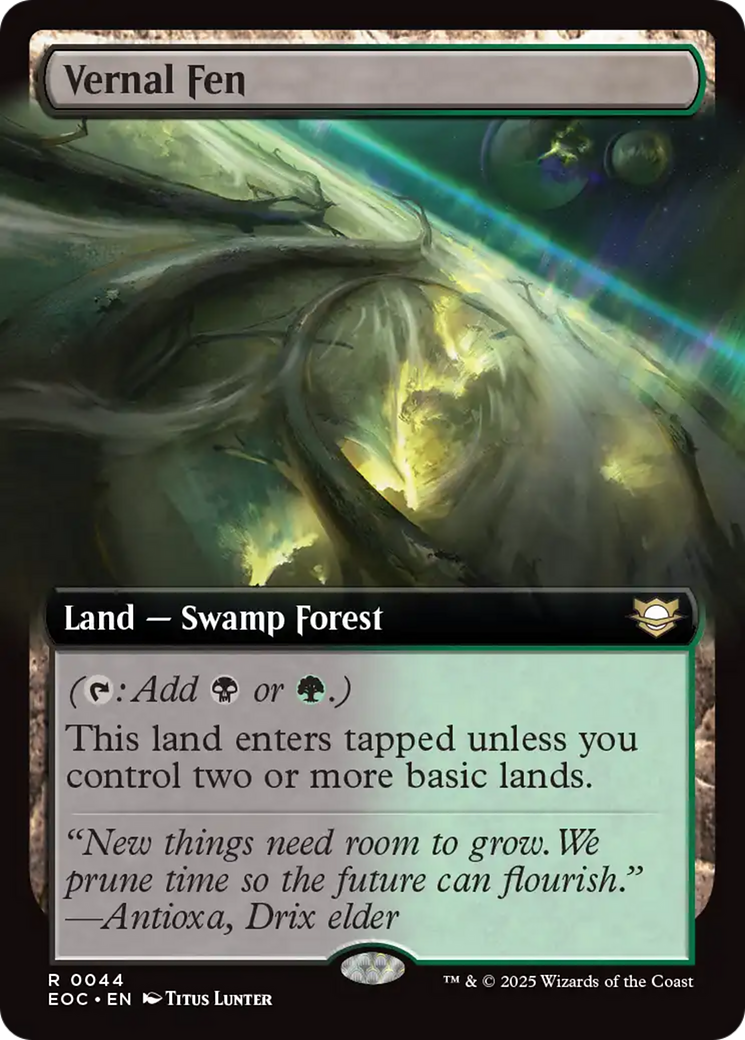 Vernal Fen (Extended Art) [Edge of Eternities Commander] | Boutique FDB TCG