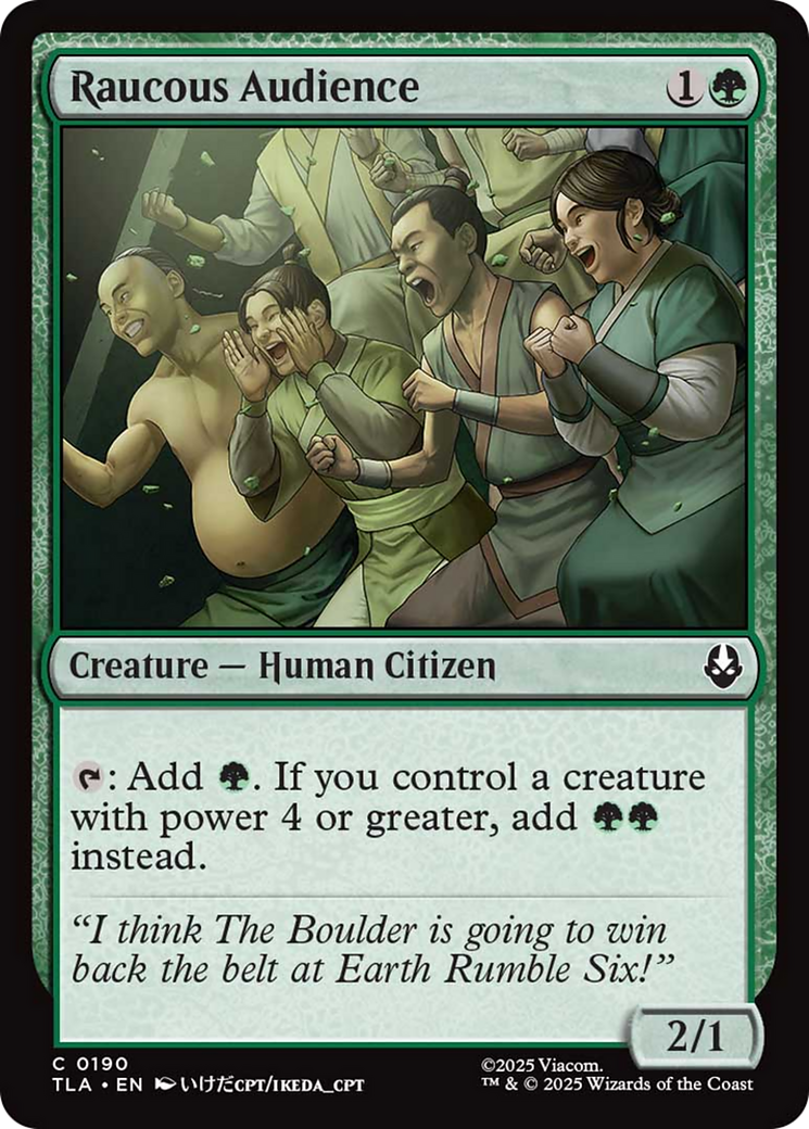 Raucous Audience [Avatar: The Last Airbender] | Boutique FDB TCG
