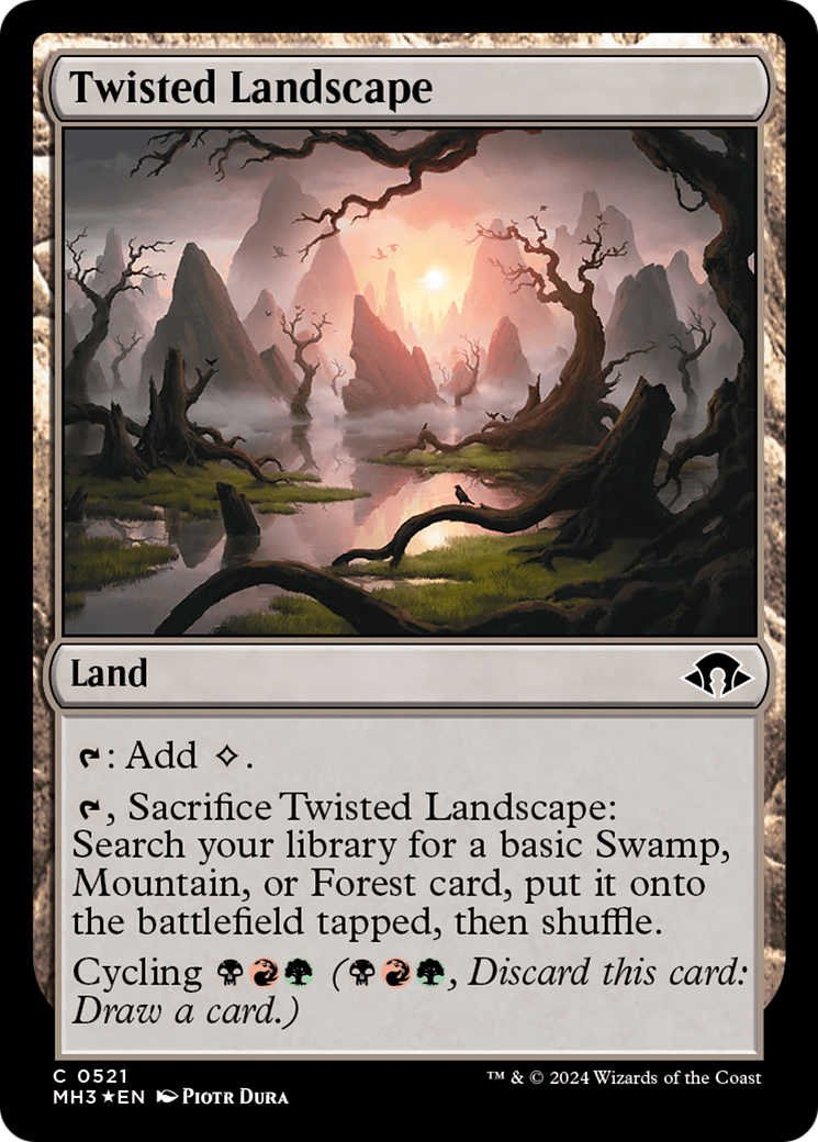 Twisted Landscape (Ripple Foil) [Modern Horizons 3] | Boutique FDB TCG