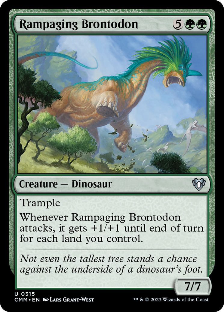 Rampaging Brontodon [Commander Masters] | Boutique FDB TCG