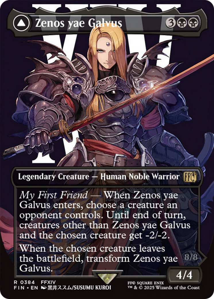 Zenos yae Galvus // Shinryu, Transcendent Rival (Borderless) [FINAL FANTASY] | Boutique FDB TCG