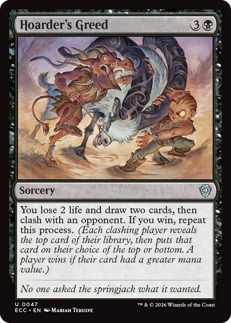 Hoarder's Greed [Lorwyn Eclipsed Commander] | Boutique FDB TCG