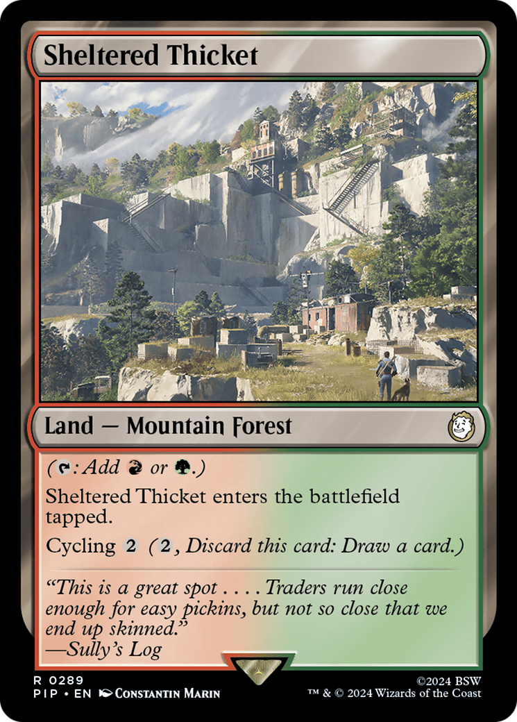 Sheltered Thicket [Fallout] | Boutique FDB TCG