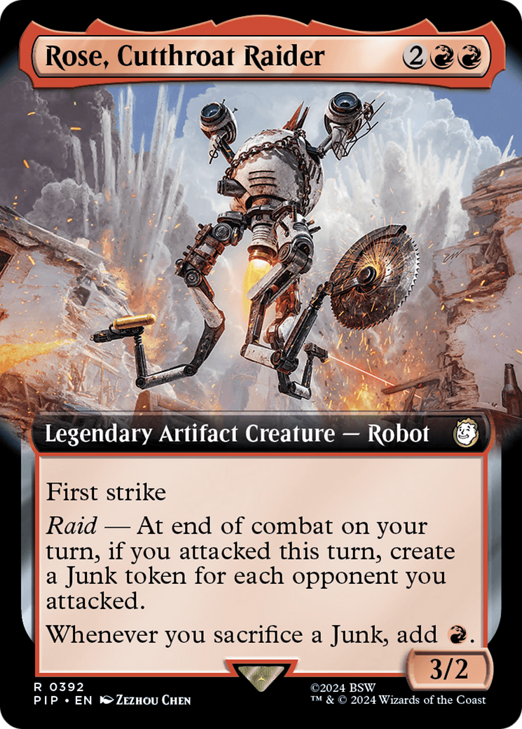 Rose, Cutthroat Raider (Extended Art) [Fallout] | Boutique FDB TCG