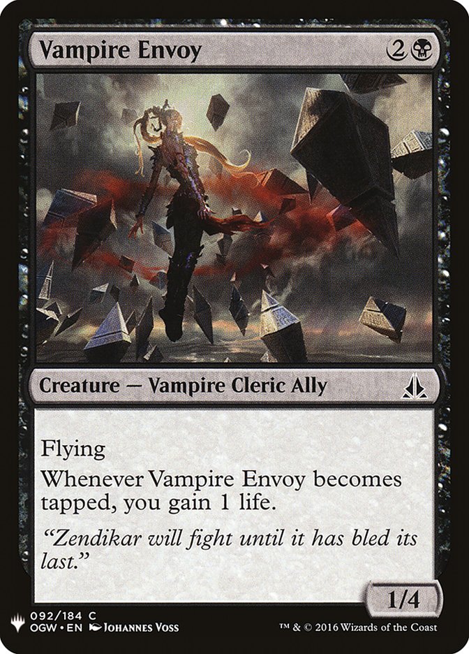 Vampire Envoy [Mystery Booster] | Boutique FDB TCG