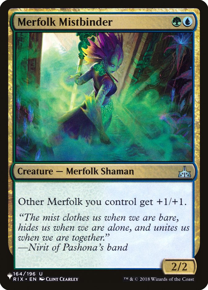 Merfolk Mistbinder [The List] | Boutique FDB TCG