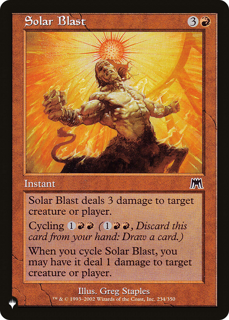 Solar Blast [The List] | Boutique FDB TCG