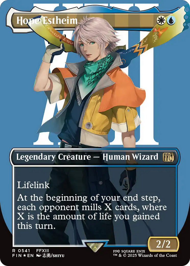 Hope Estheim (Borderless) (Surge Foil) [FINAL FANTASY] | Boutique FDB TCG