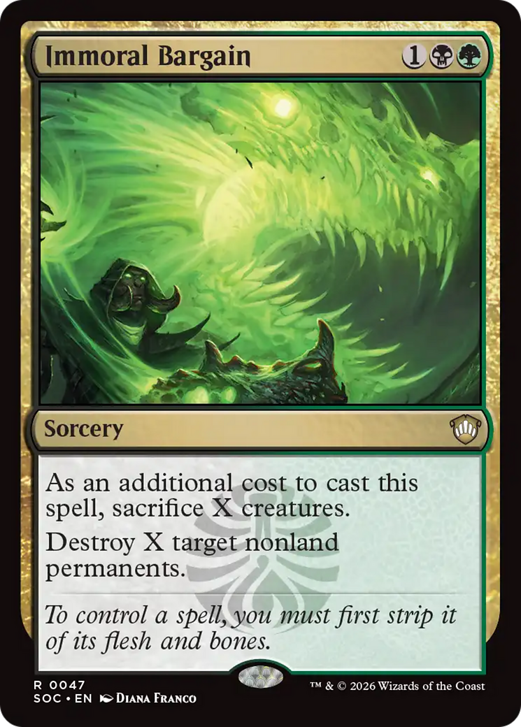 Immoral Bargain [Secrets of Strixhaven Commander] | Boutique FDB TCG