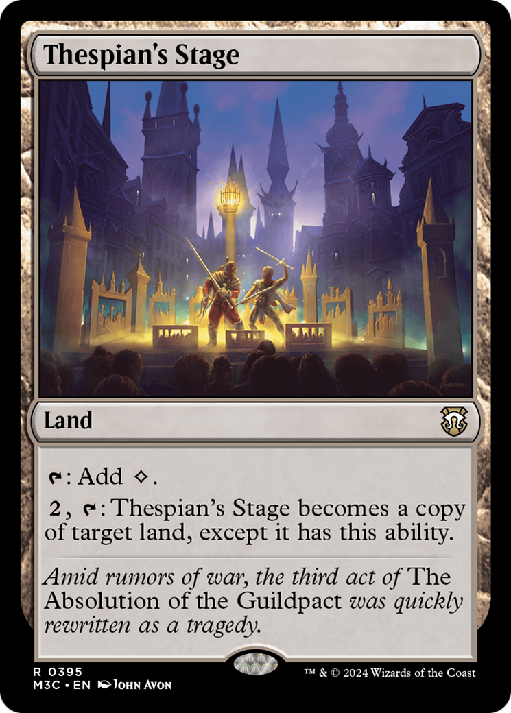Thespian's Stage (Ripple Foil) [Modern Horizons 3 Commander] | Boutique FDB TCG