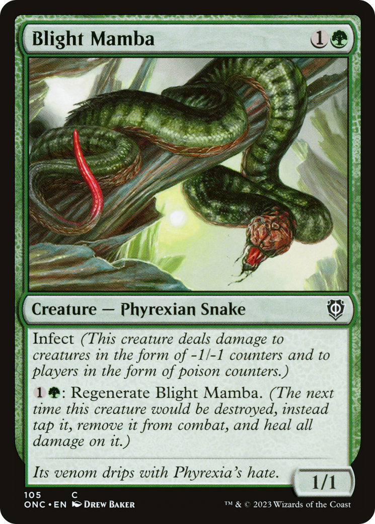 Blight Mamba [Phyrexia: All Will Be One Commander] | Boutique FDB TCG