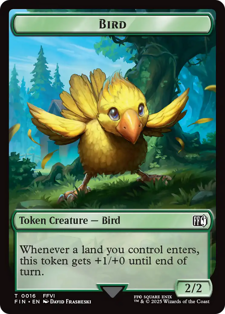 Bird (0016) // Wizard (0014) Double-Sided Token [FINAL FANTASY Tokens] | Boutique FDB TCG