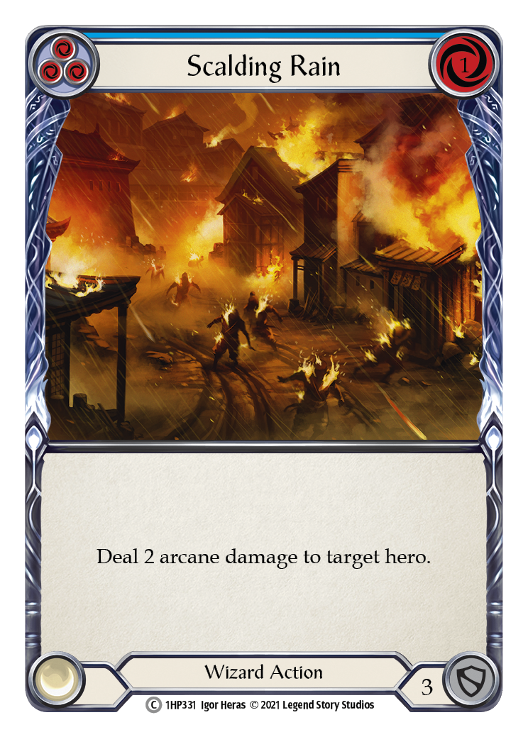 Scalding Rain (Blue) [1HP331] (History Pack 1) | Boutique FDB TCG