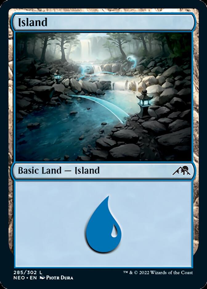 Island (285) [Kamigawa: Neon Dynasty] | Boutique FDB TCG