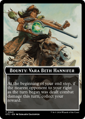 Bounty: Vara Beth Hannifer // Bounty Rules Double-Sided Token [Outlaws of Thunder Junction Commander Tokens] | Boutique FDB TCG