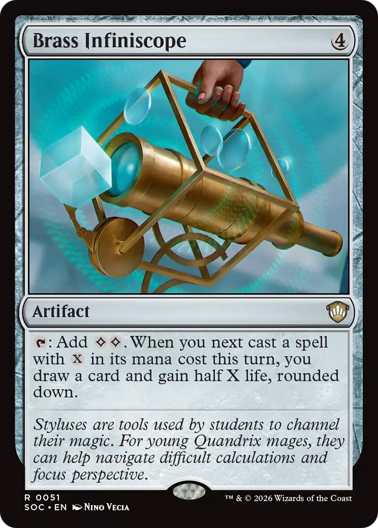Brass Infiniscope [Secrets of Strixhaven Commander] | Boutique FDB TCG