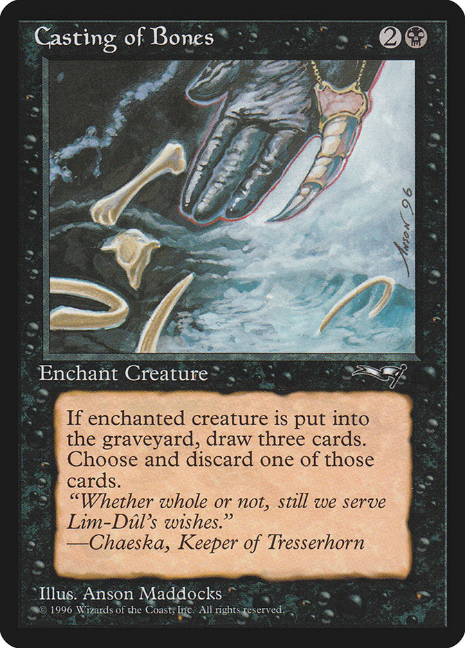 Casting of Bones (Claw Art) [Alliances] | Boutique FDB TCG