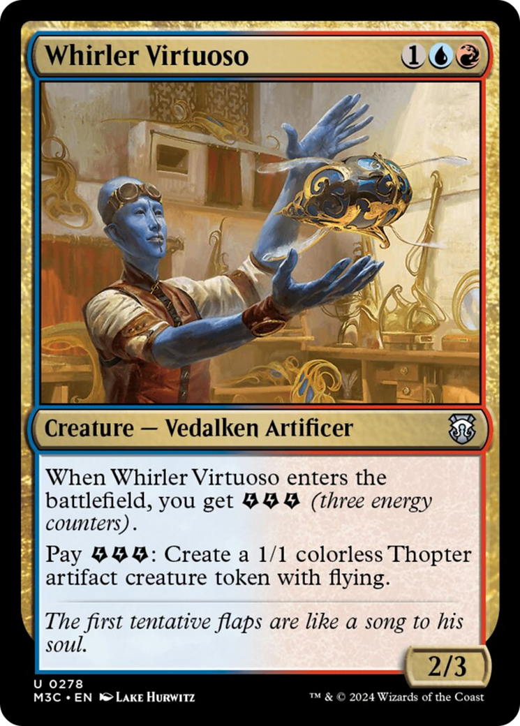 Whirler Virtuoso (Ripple Foil) [Modern Horizons 3 Commander] | Boutique FDB TCG