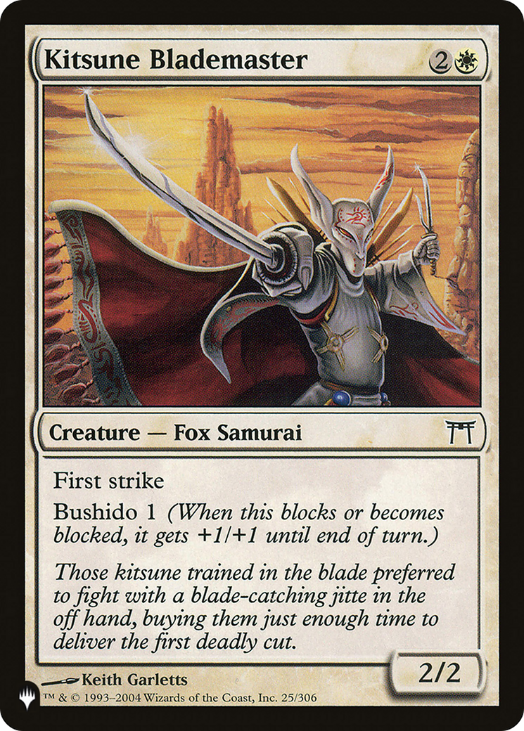 Kitsune Blademaster [The List Reprints] | Boutique FDB TCG