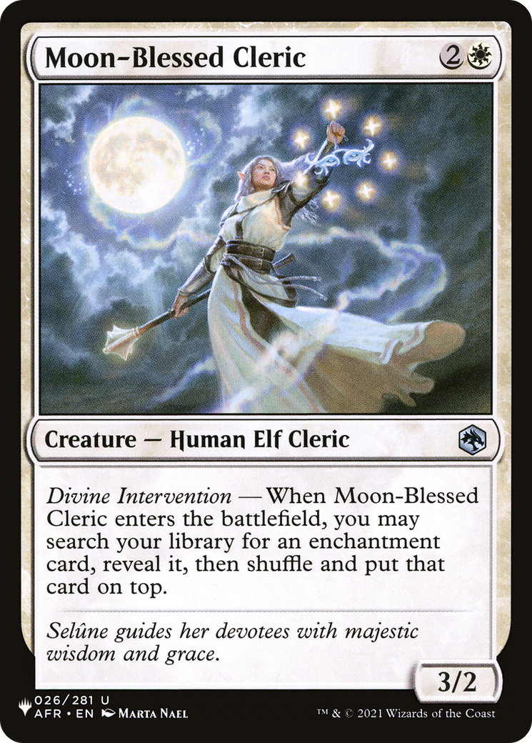 Moon-Blessed Cleric [The List Reprints] | Boutique FDB TCG