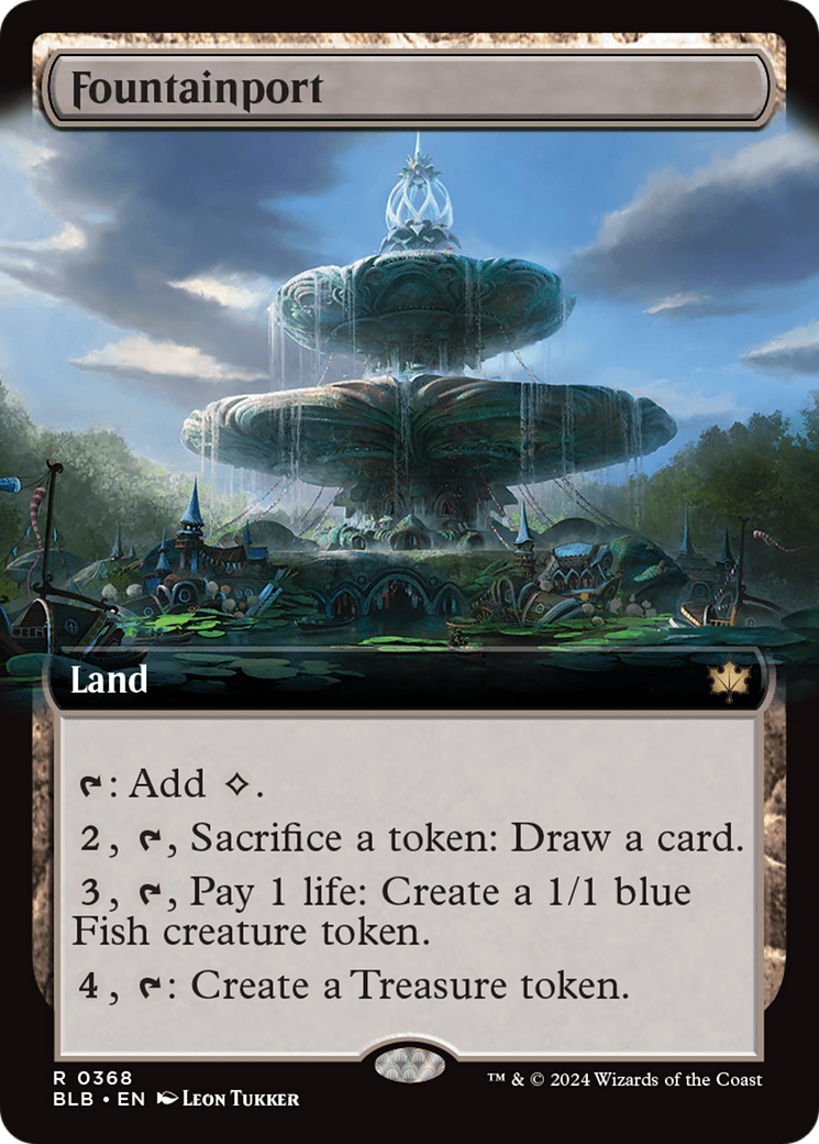 Fountainport (Extended Art) [Bloomburrow] | Boutique FDB TCG