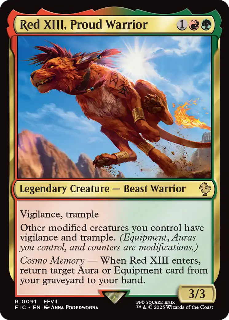 Red XIII, Proud Warrior [FINAL FANTASY Commander] | Boutique FDB TCG