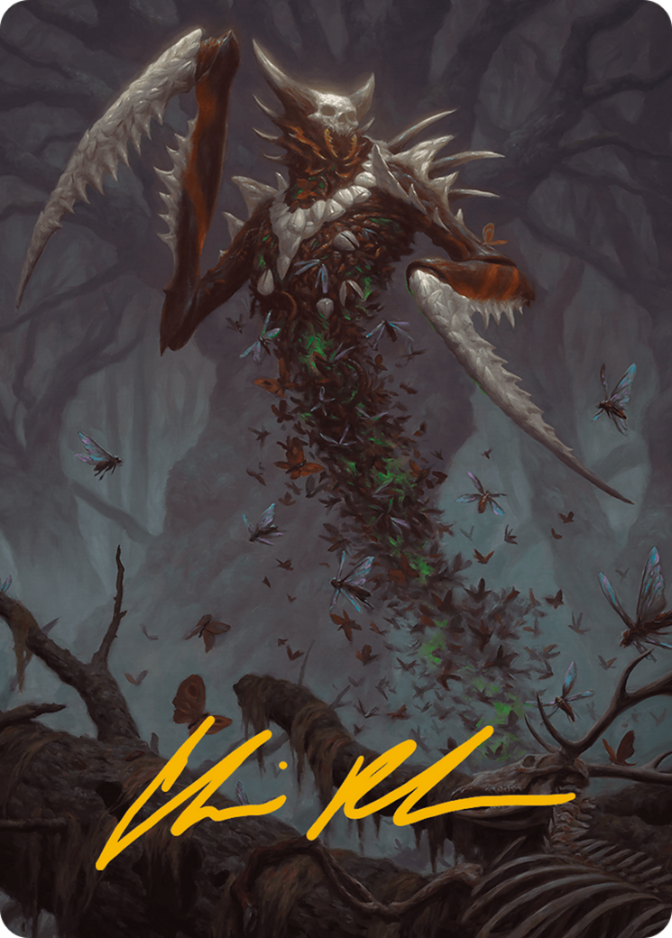 Grist, the Plague Swarm Art Card (Gold-Stamped Signature) [Modern Horizons 3 Art Series] | Boutique FDB TCG