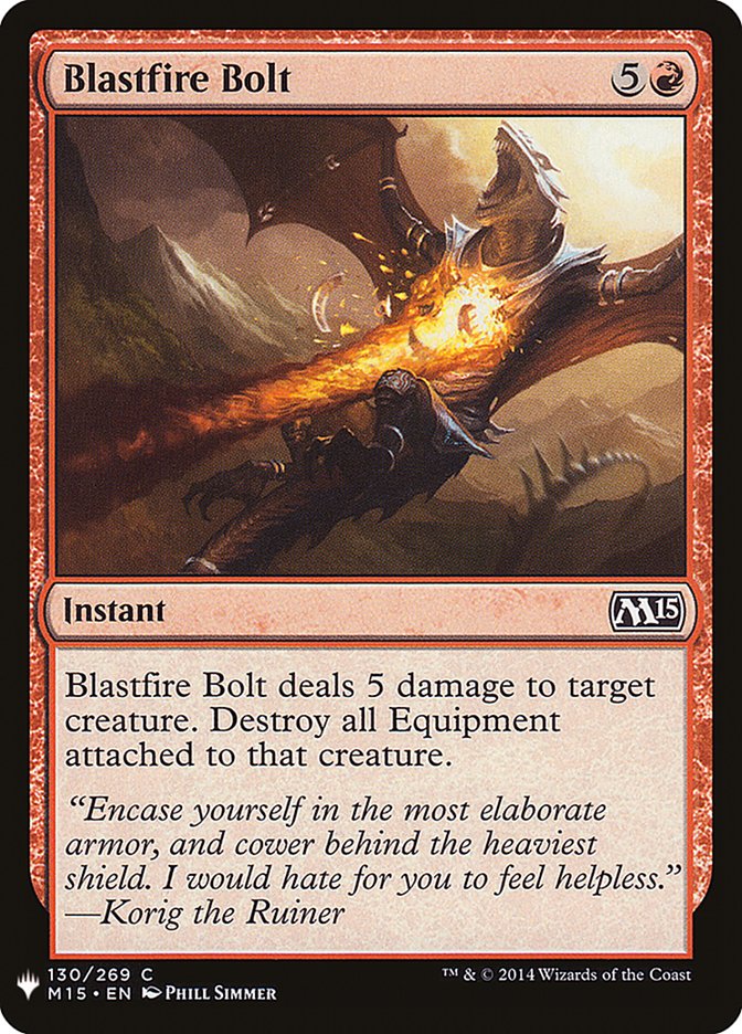 Blastfire Bolt [Mystery Booster] | Boutique FDB TCG