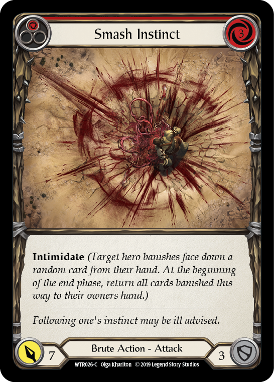 Smash Instinct (Red) [WTR026-C] (Welcome to Rathe)  Alpha Print Normal | Boutique FDB TCG