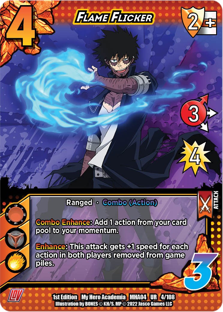 Flame Flicker [League of Villains Unlimited] | Boutique FDB TCG