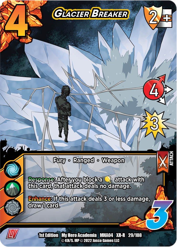 Glacier Breaker (XR) [League of Villains Unlimited] | Boutique FDB TCG