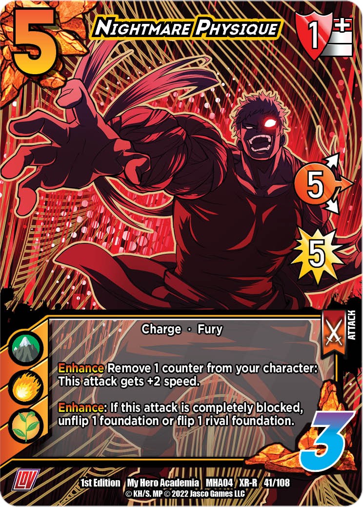 Nightmare Physique (XR) [League of Villains Unlimited] | Boutique FDB TCG