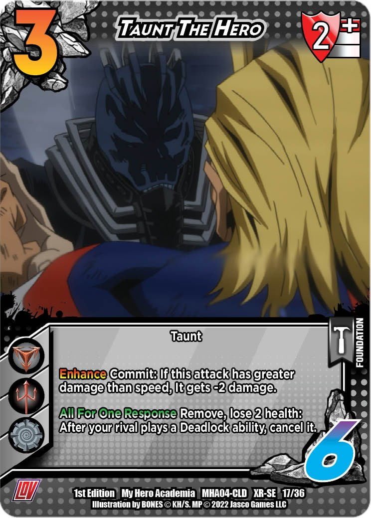 Taunt the Hero (XR) [League of Villains Unlimited] | Boutique FDB TCG