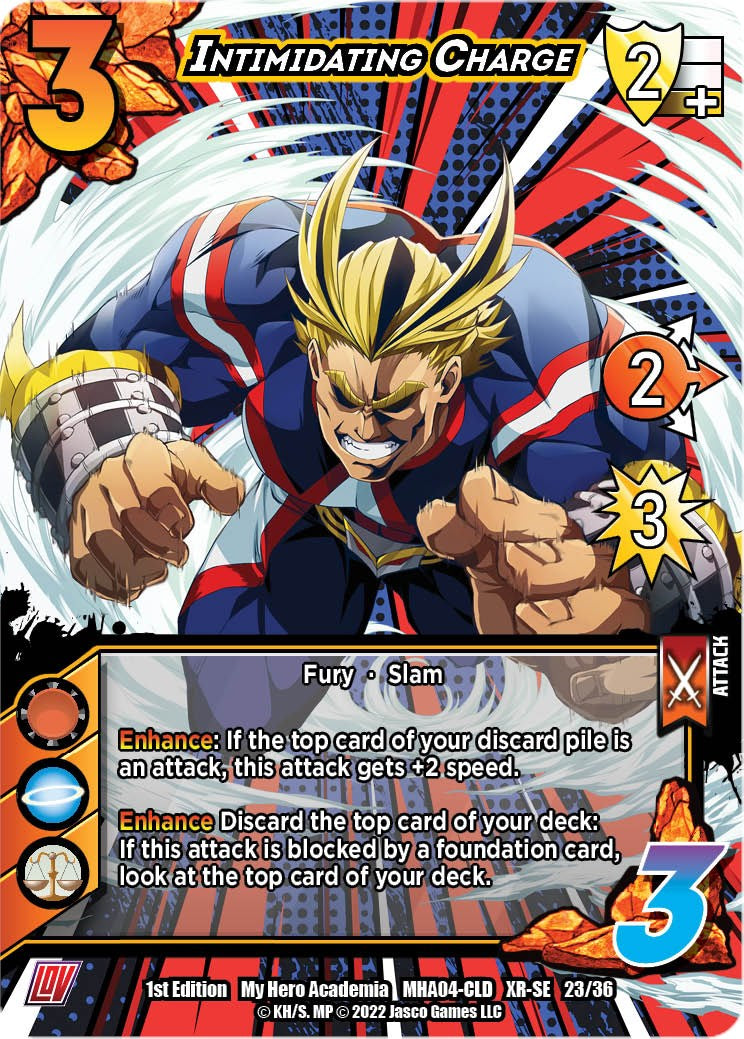 Intimidating Charge (XR) [League of Villains Unlimited] | Boutique FDB TCG