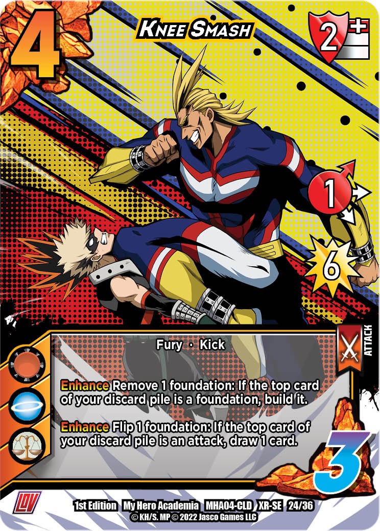 Knee Smash (XR) [League of Villains Unlimited] | Boutique FDB TCG