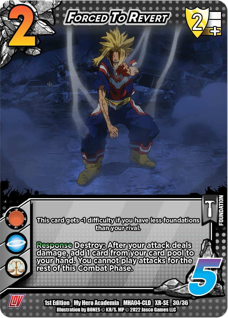 Forced to Revert (XR) [League of Villains Unlimited] | Boutique FDB TCG