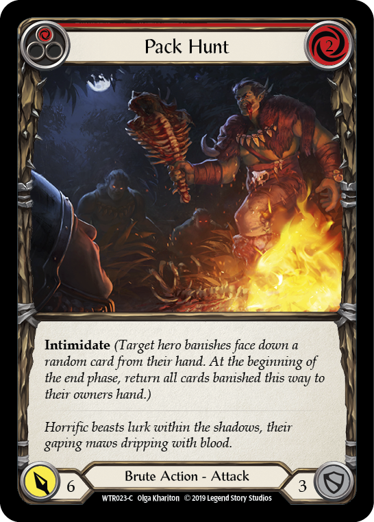 Pack Hunt (Red) [WTR023-C] (Welcome to Rathe)  Alpha Print Rainbow Foil | Boutique FDB TCG