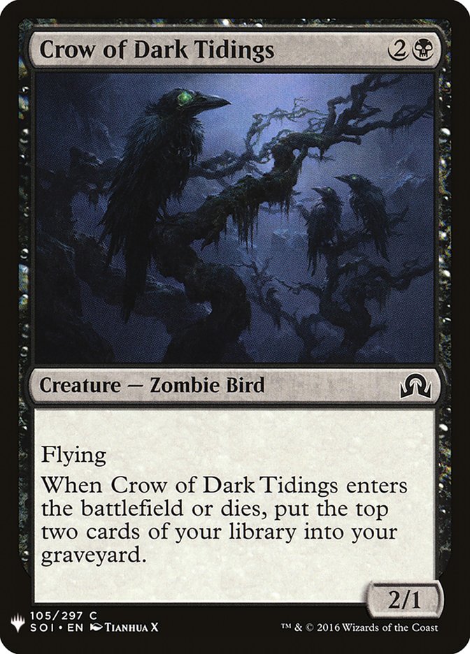 Crow of Dark Tidings [Mystery Booster] | Boutique FDB TCG