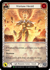 Wartune Herald (Red Extended Art) [FAB035] (Promo)  Rainbow Foil | Boutique FDB TCG