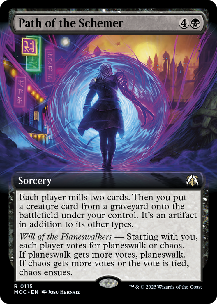 Path of the Schemer (Extended Art) [March of the Machine Commander] | Boutique FDB TCG