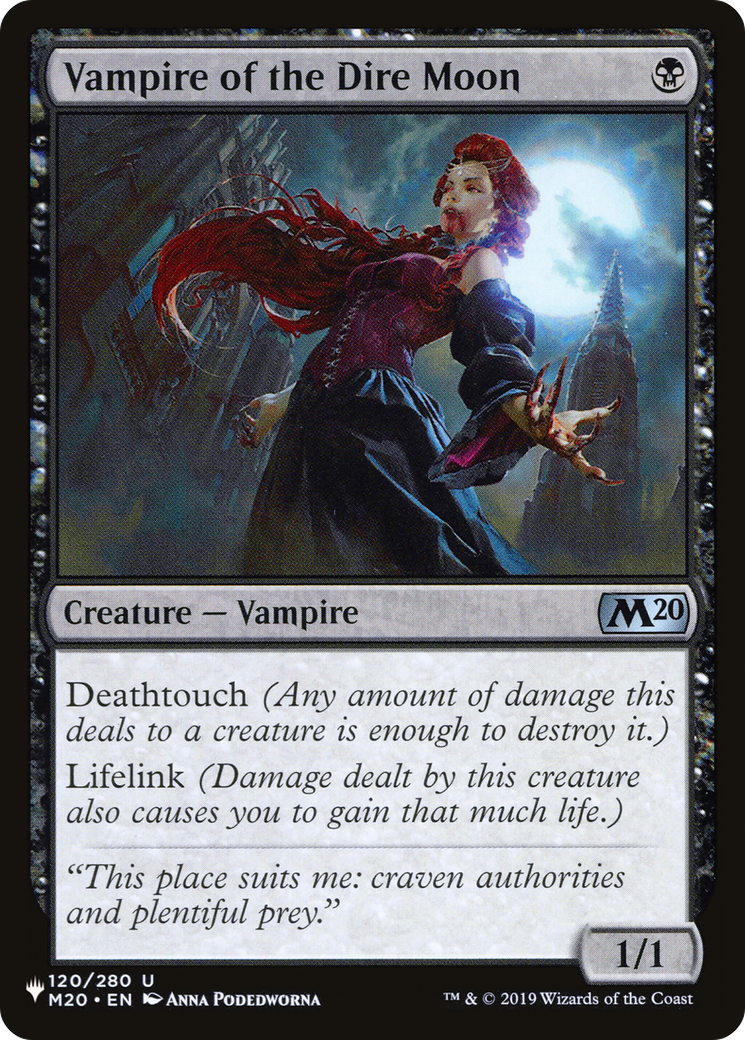 Vampire of the Dire Moon [The List Reprints] | Boutique FDB TCG