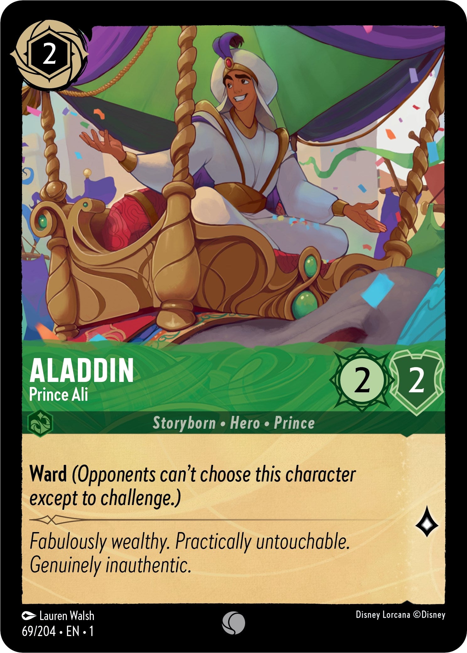 Aladdin - Prince Ali (69/204) [The First Chapter] | Boutique FDB TCG