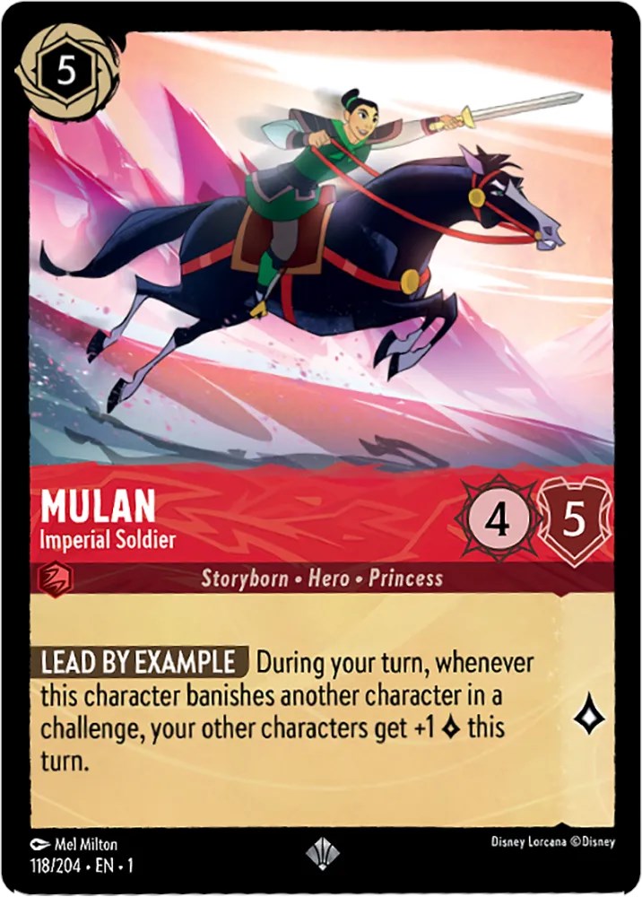 Mulan - Imperial Soldier (118/204) [The First Chapter] | Boutique FDB TCG