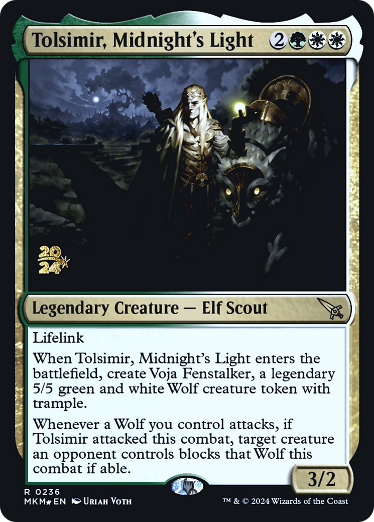 Tolsimir, Midnight's Light [Murders at Karlov Manor Prerelease Promos] | Boutique FDB TCG